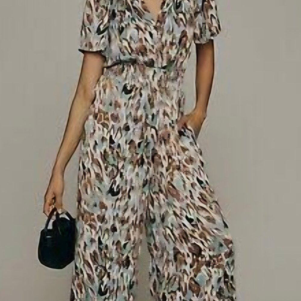 Anthropologie Turquoise Somerset Jumpsuit